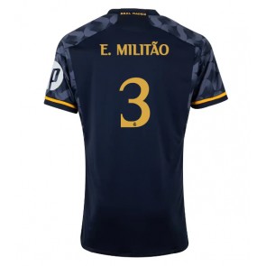 Real Madrid Eder Militao #3 Bortatröja 2023-24 Kortärmad